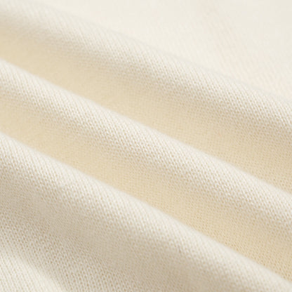 Embroidered Knit Jumper for Men from the 70s – Retro Cream Jumper with Floral Collar Detail