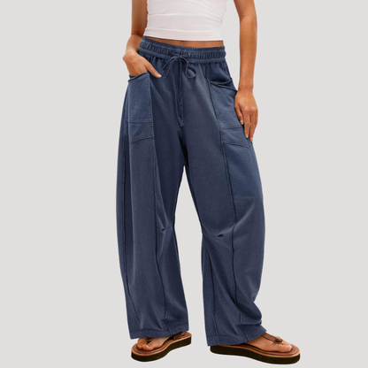 Women’s Elasticated Waist Wide Leg Lounge Trousers