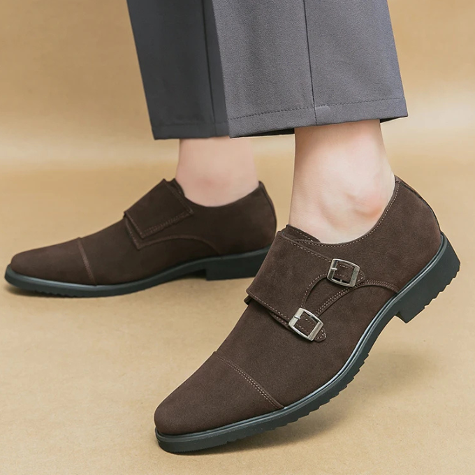 The Suede Monk Strap Shoe