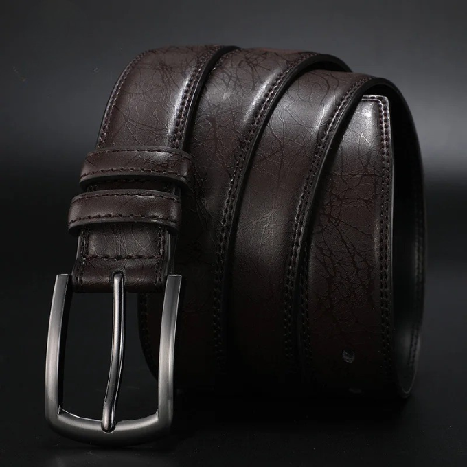 Ashford Gunmetal Cowhide Leather Belt