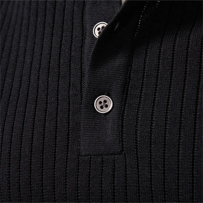 Zalecta | Ribbed Henley Shirt