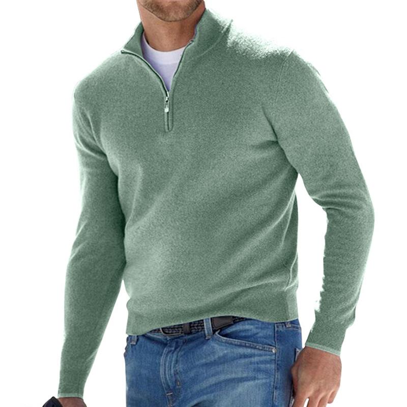 Philippe - Zip-up Jumper in Soft and Versatile Wool