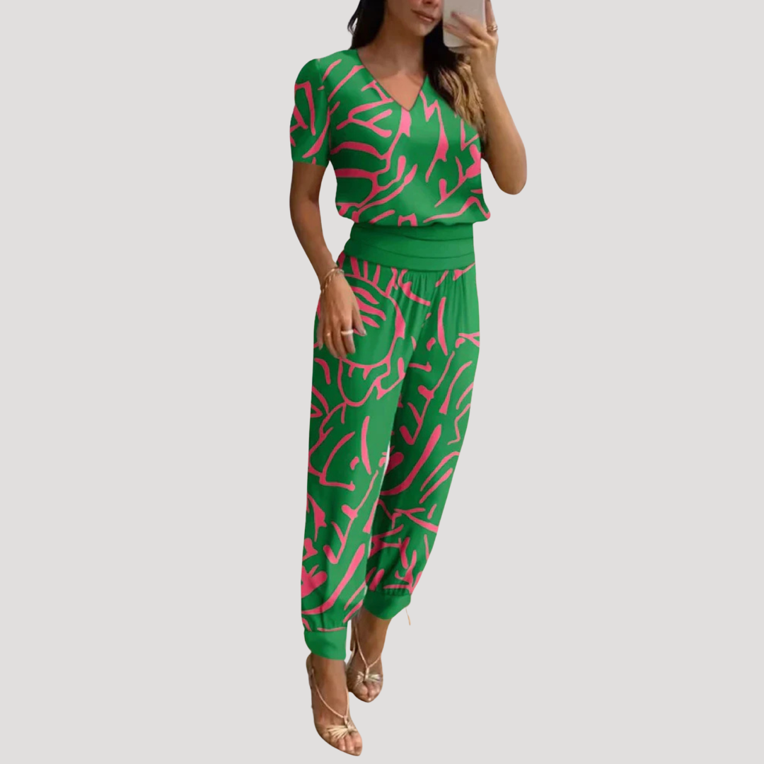 Green with pattern / 2XL