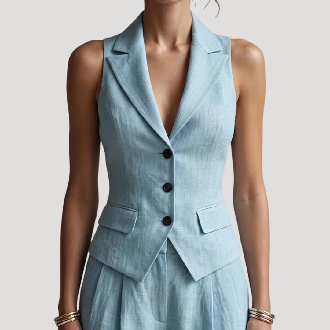 Women’s Elegant Waistcoat Co Ord Trouser Set