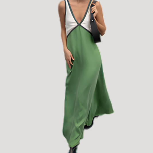 Flowy Sleeveless Summer Maxi Dress