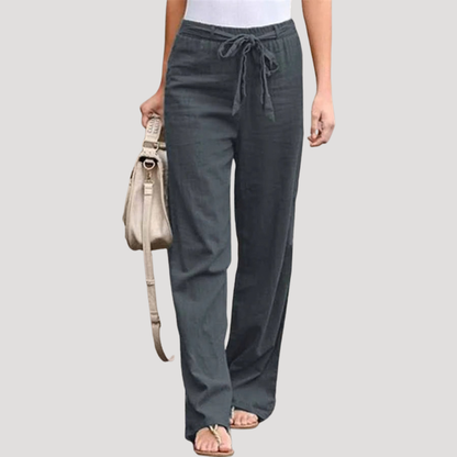 Women’s Effortless Drawstring Straight Leg Trousers