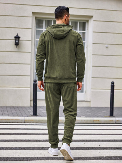 Casual Hooded Tracksuit Top for Jogging (US Only)