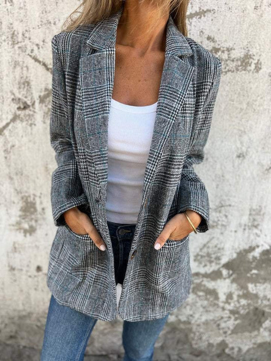 Andrea™ | Winter Check Blazer