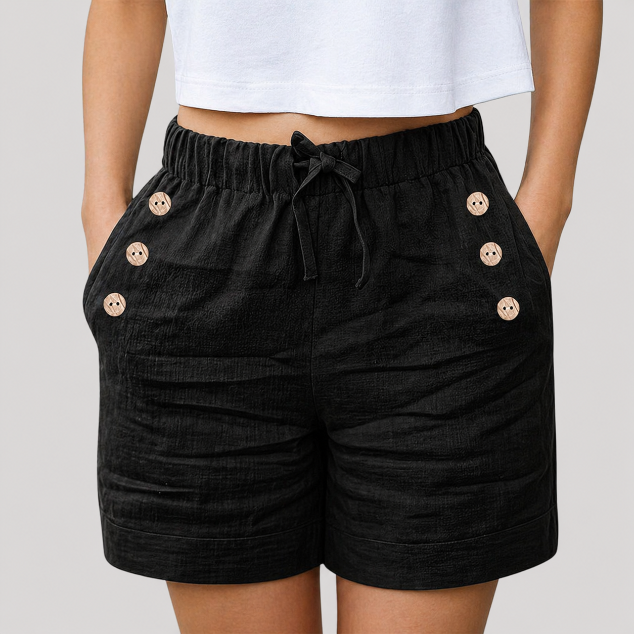 Women’s Tailored Elasticated Waist Summer Shorts
