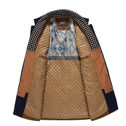 Jérémy - Winter Wool Coat with Removable Scarf