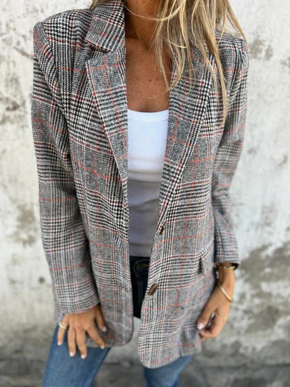 Andrea™ | Winter Check Blazer