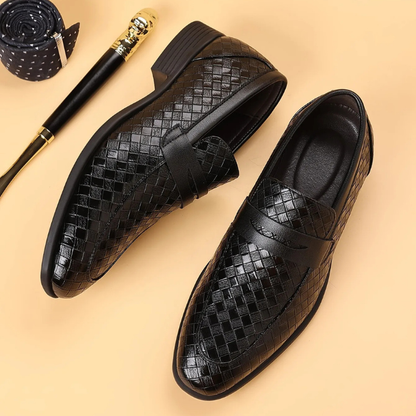 Corté Woven Leather Loafers
