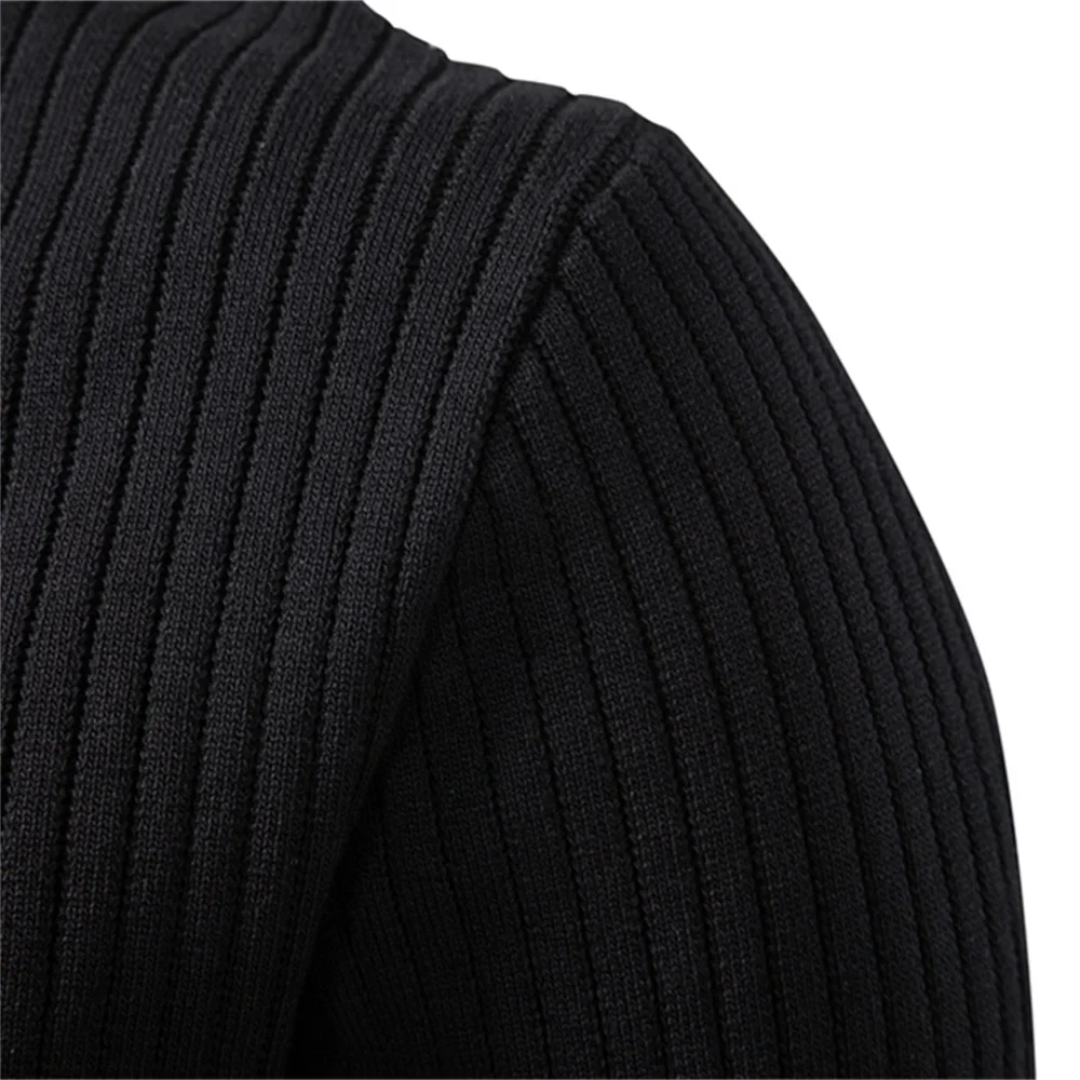 Zalecta | Ribbed Henley Shirt