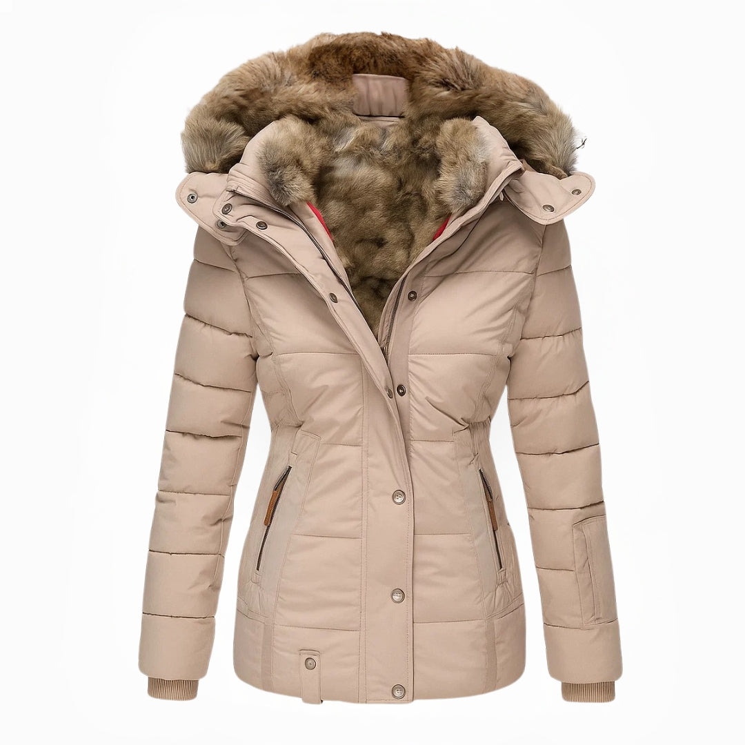 Aniek | Warm Winter Coat with Faux Fur Lining