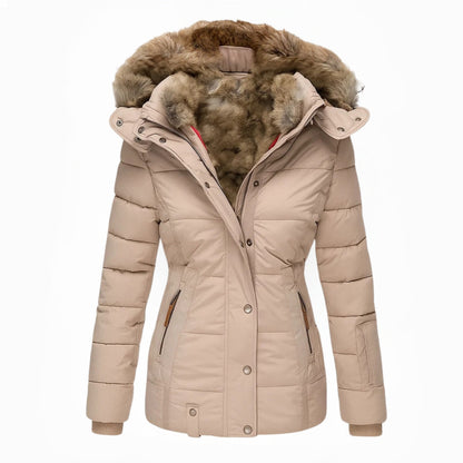 Aniek | Warm Winter Coat with Faux Fur Lining
