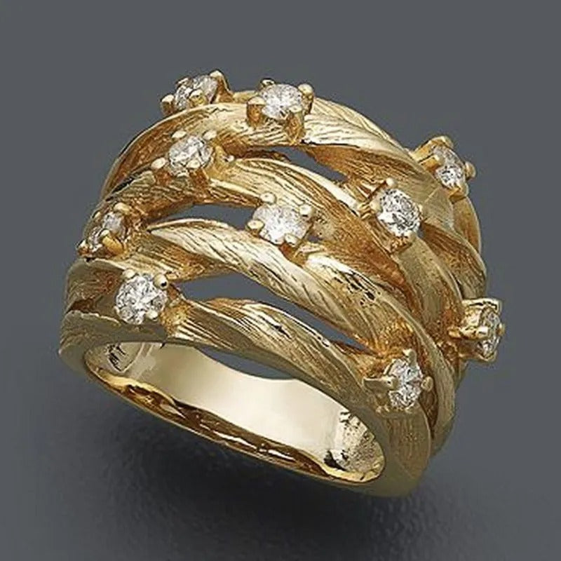Boho Vintage Gold Ring