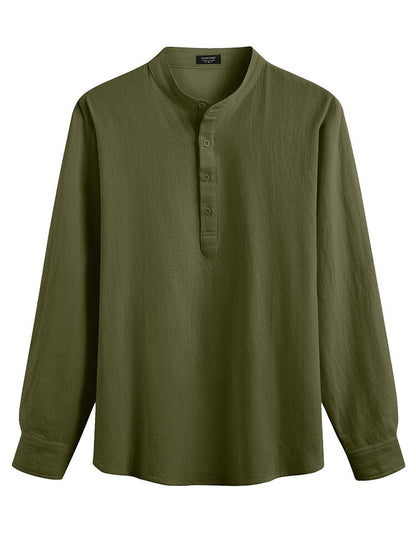 Casual 2-Piece Henley Shirt Set (US Only)