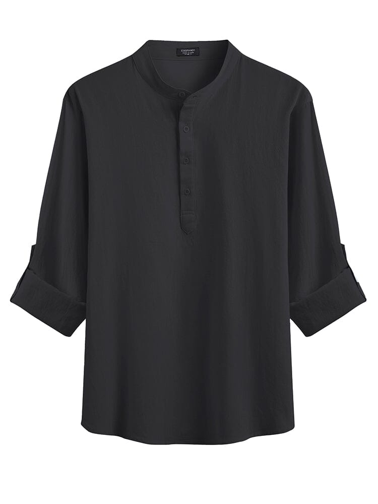 Casual 2-Piece Henley Shirt Set (US Only)