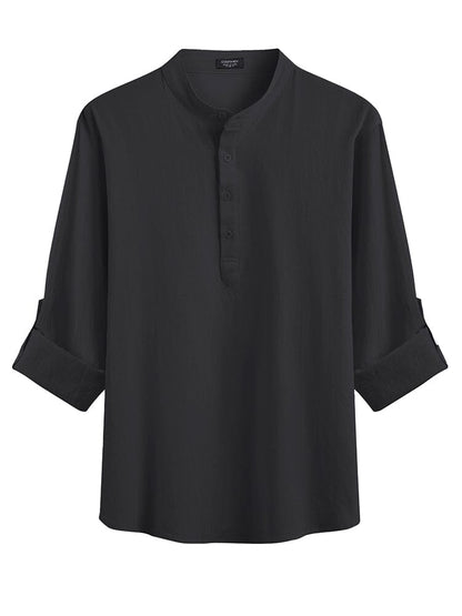 Casual 2-Piece Henley Shirt Set (US Only)