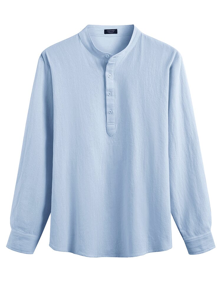 Casual 2-Piece Henley Shirt Set (US Only)