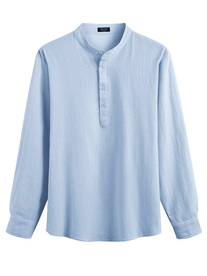 Casual 2-Piece Henley Shirt Set (US Only)