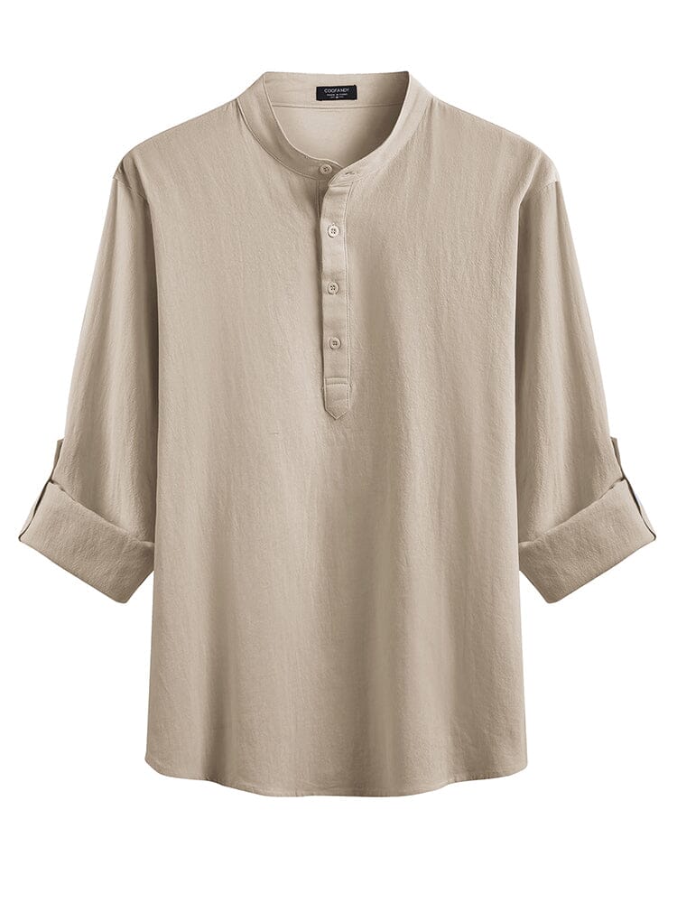 Casual 2-Piece Henley Shirt Set (US Only)