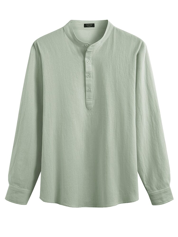 Casual 2-Piece Henley Shirt Set (US Only)