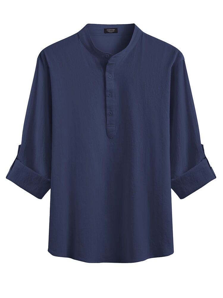 Casual 2-Piece Henley Shirt Set (US Only)