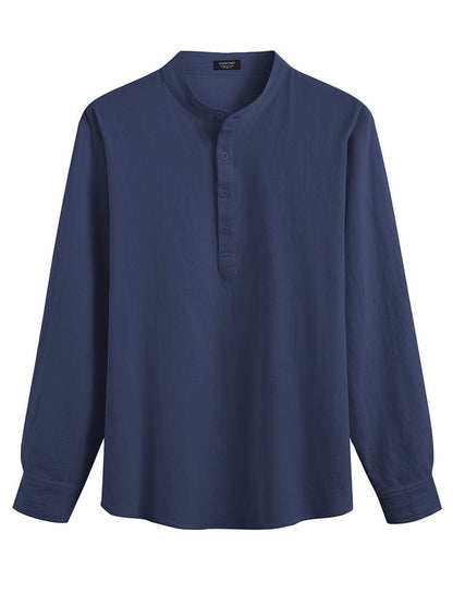 Casual 2-Piece Henley Shirt Set (US Only)