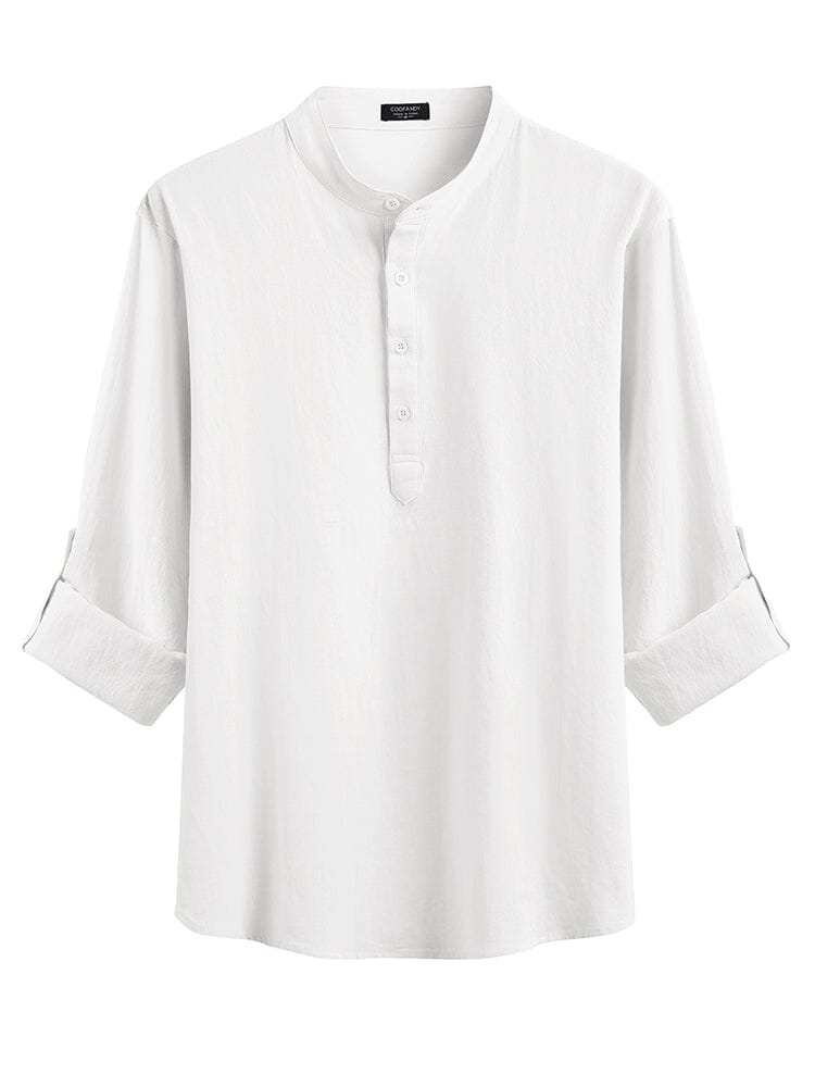 Casual 2-Piece Henley Shirt Set (US Only)