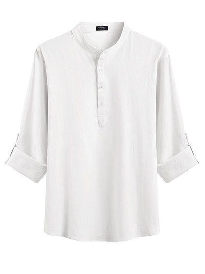 Casual 2-Piece Henley Shirt Set (US Only)