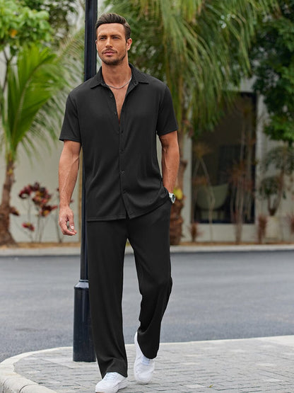 Casual Shirt Sets with Loose Fit