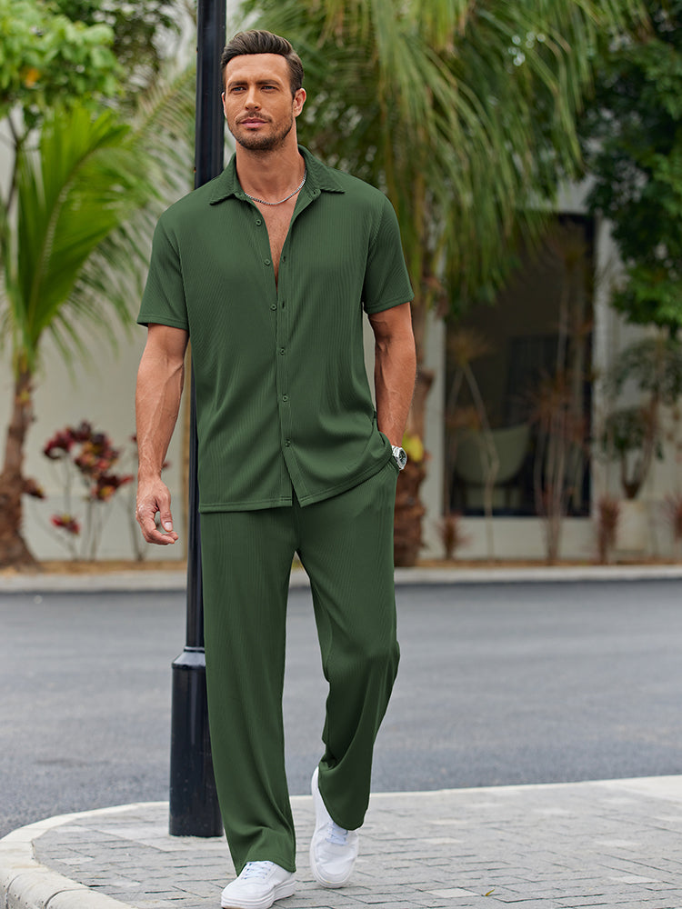 Casual Shirt Sets with Loose Fit