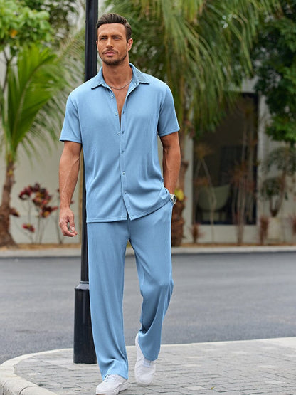 Casual Shirt Sets with Loose Fit