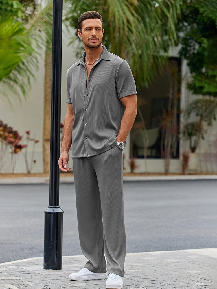 Casual Loose-Fit Shirt Set