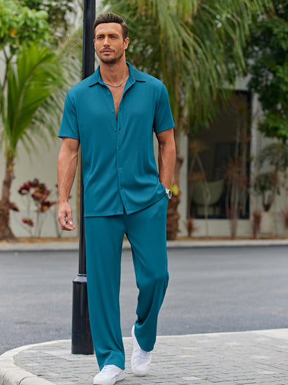 Casual Shirt Sets with Loose Fit