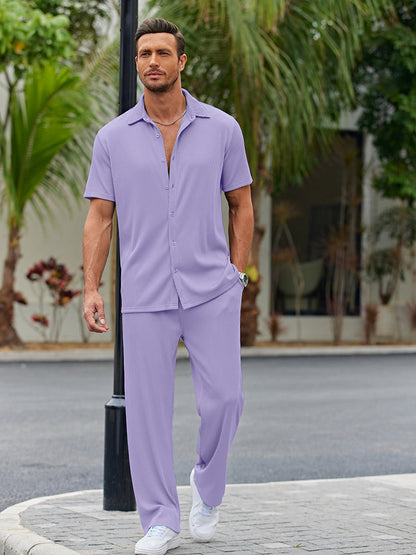 Casual Shirt Sets with Loose Fit