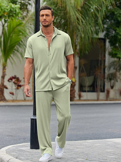Casual Loose-Fit Shirt Set