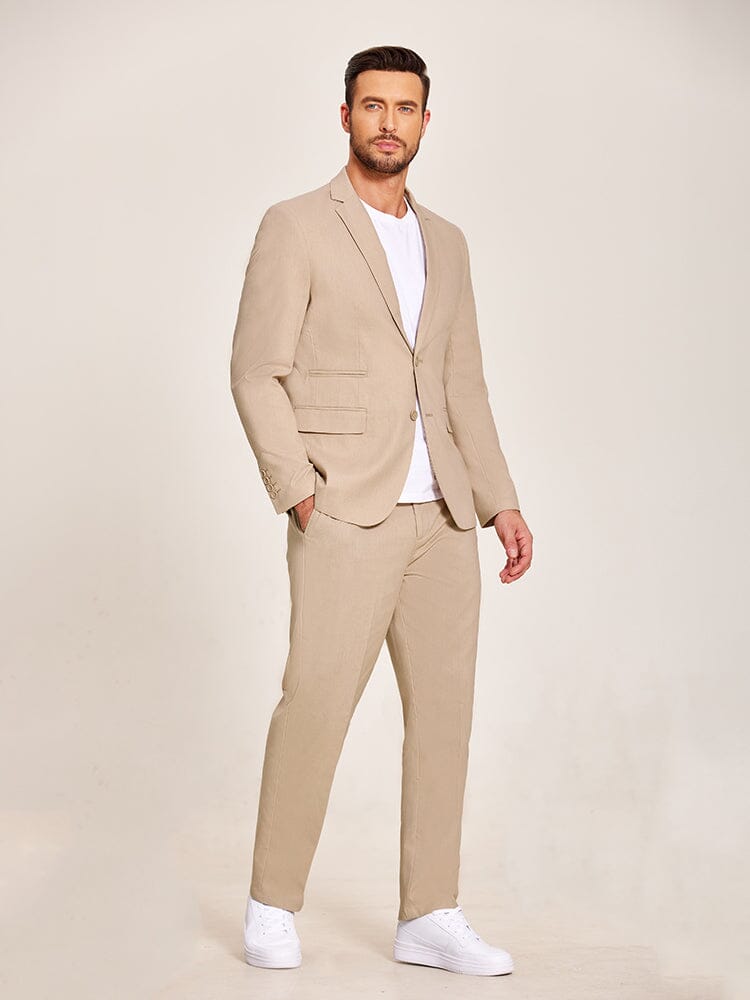 2-Piece Linen Blend Suit Set (US Only)