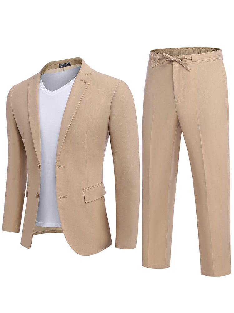 2-Piece Linen Blend Suit Set (US Only)