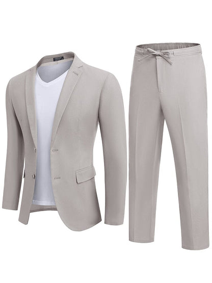 2-Piece Linen Blend Suit Set (US Only)