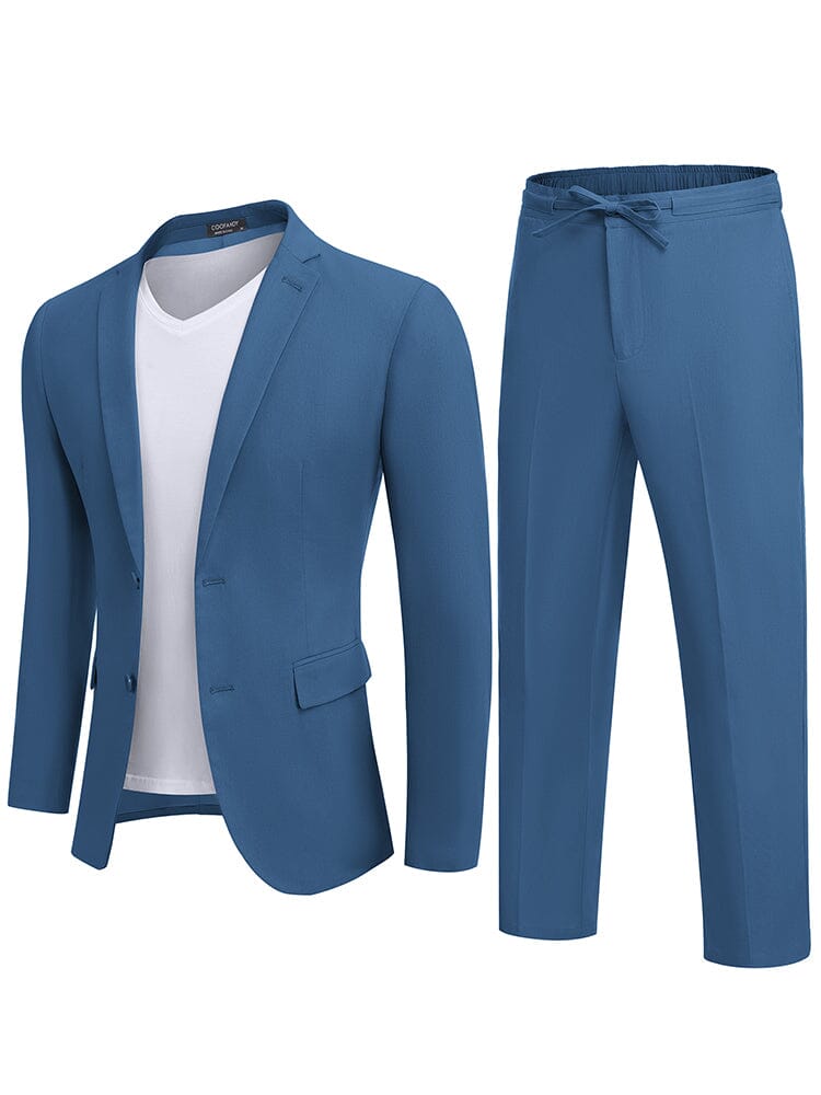 2-Piece Linen Blend Suit Set (US Only)