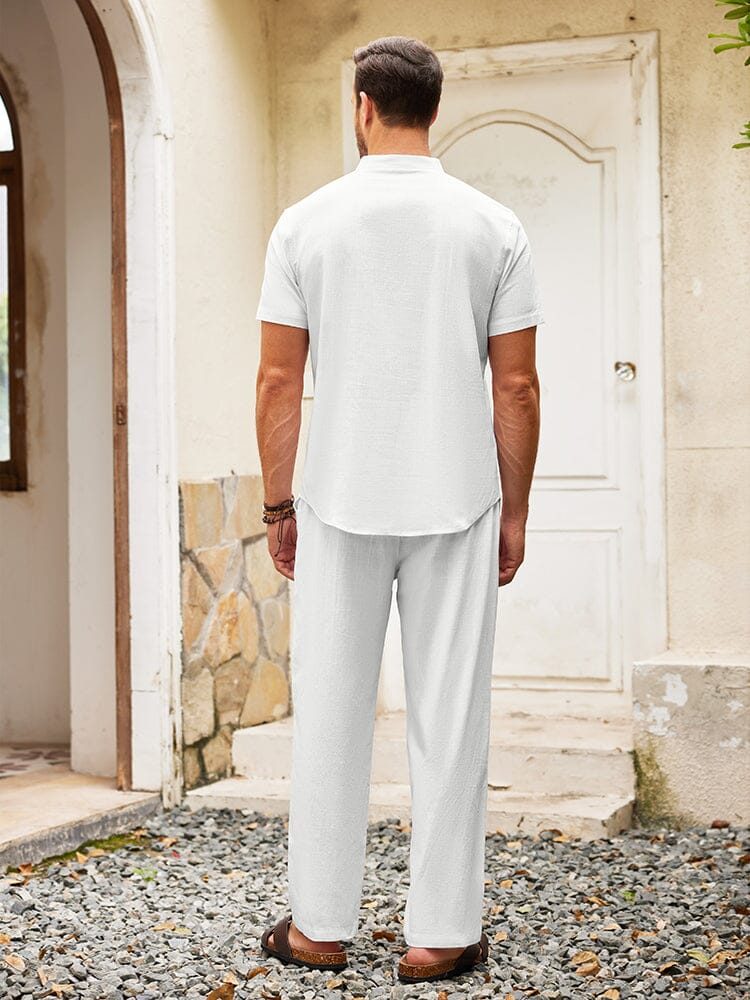 Casual Cotton and Linen Set for the Beach (US only)