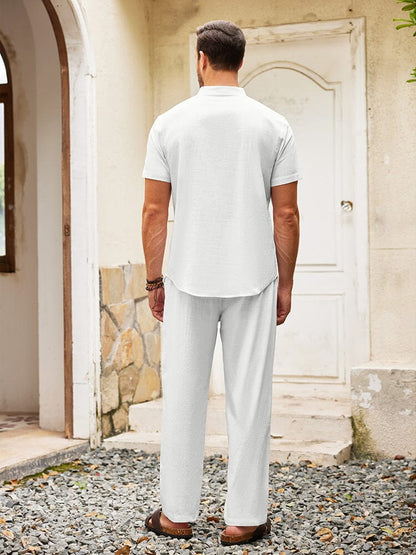 Casual Cotton and Linen Set for the Beach (US only)