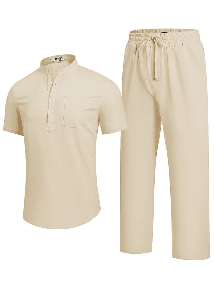 Casual Cotton and Linen Set for the Beach (US only)