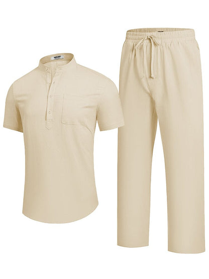 Casual Cotton and Linen Set for the Beach (US only)