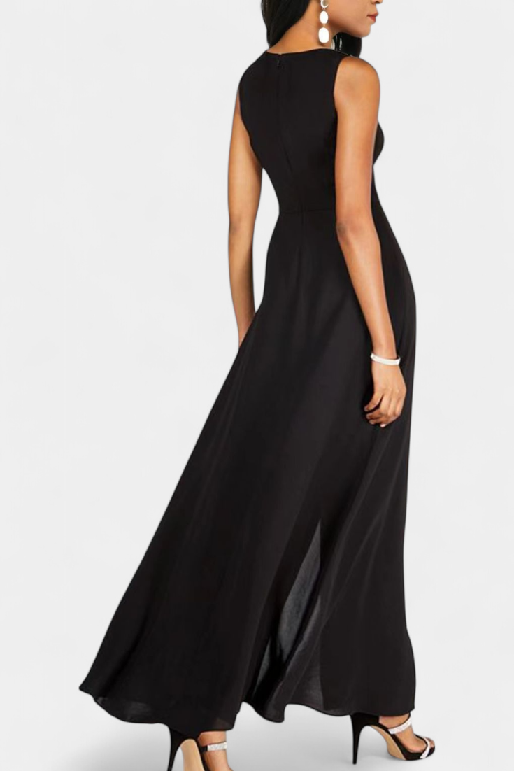 Alicia™ | Chic Two-Tone Sleeveless Outfit