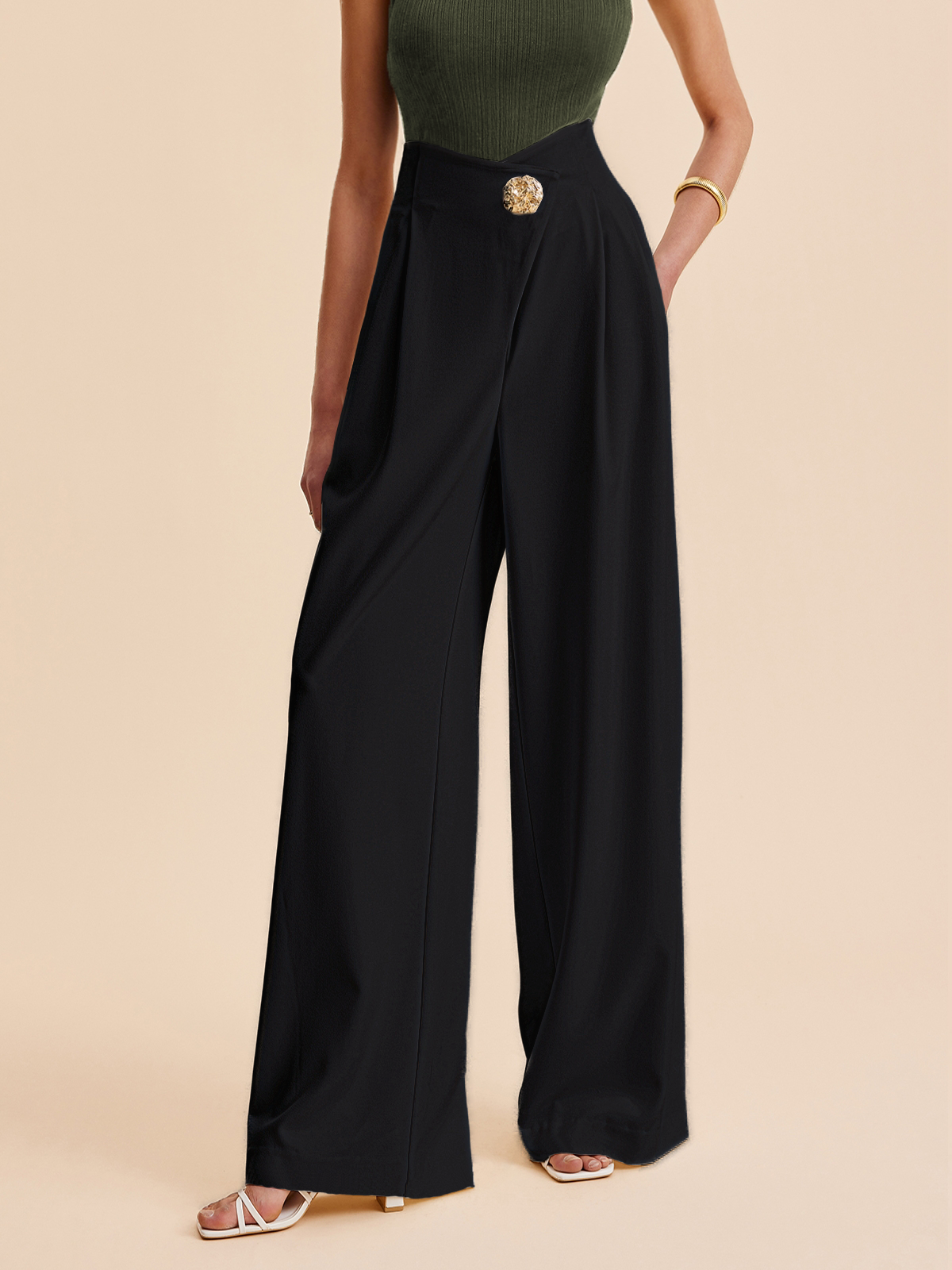 Dubois™ I Elegant High-Waisted Trousers