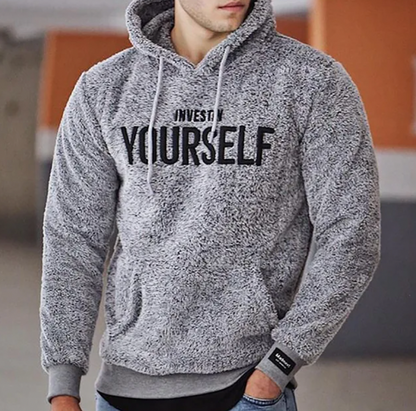 Christophe - Comfortable Sherpa Hoodie with Inspirational Message