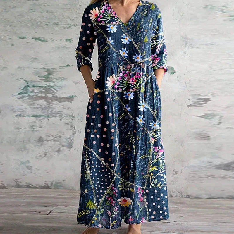 Willow - Elegant Retro Maxi Dress